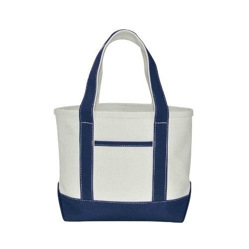 Navy Contrast Utility Tote