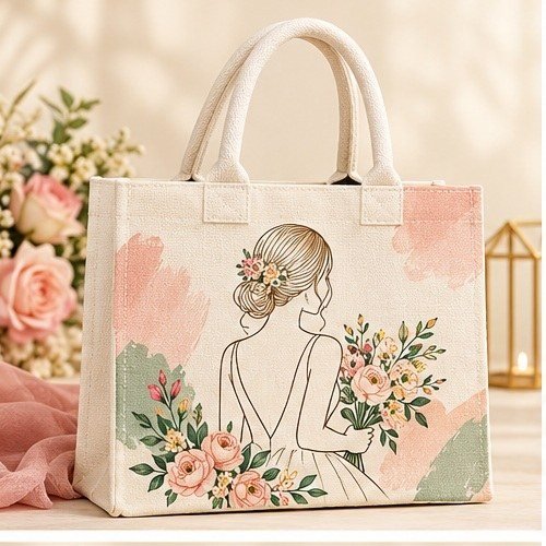 Flower Message Tote