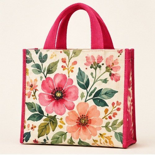 Citrus Print Mini Tote - Watercolour Florals