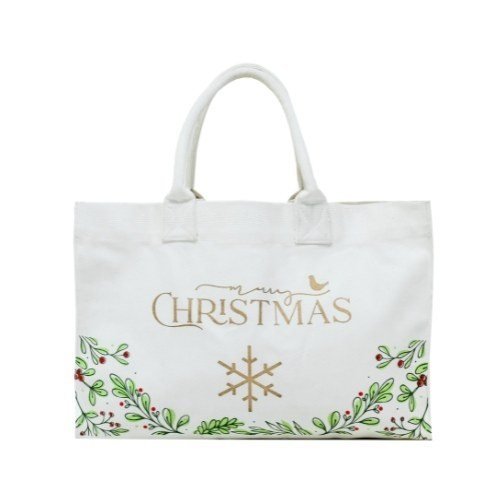 Christmas Botanical Tote